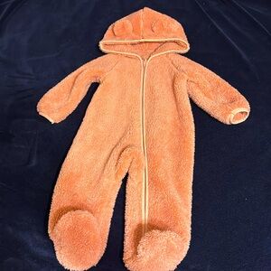 Very soft fleece pink footie:)